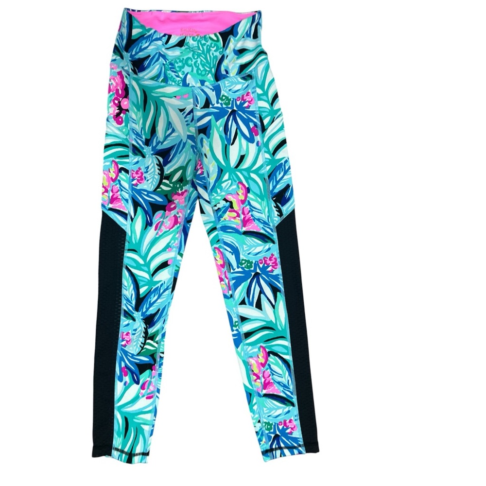 LILLY PULITZER Luxletic Weekender High Rise Leggings Hype it Up EUC XS